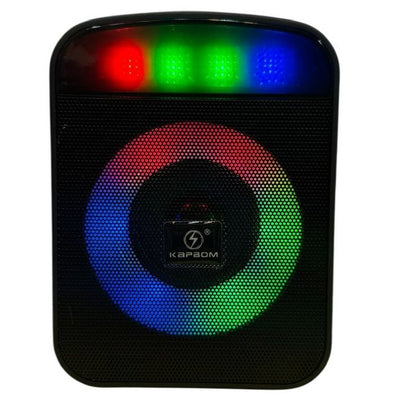 Caixa de Som Portátil Bluetooth RGB LED 20w
